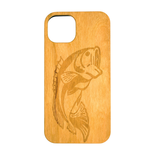 Fisherman Wood Phone Case